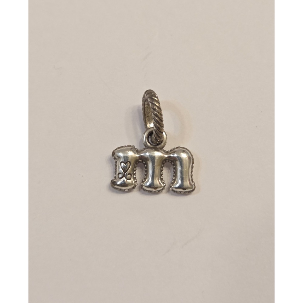 Brighton ABC Charms m Dangle Charm Initial M RETIRED LETTER